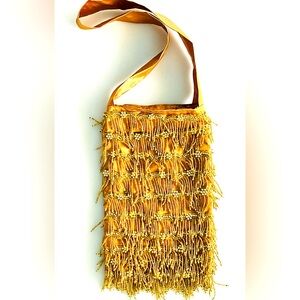 Gold Beaded Women's Bag, SUPER CUTE!